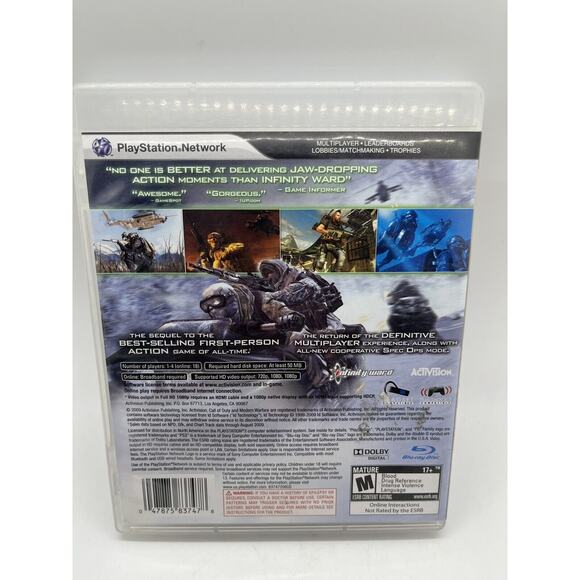 Call of Duty Modern Warfare 2 PS3 PlayStation 3 Complete CIB - Picture 3 of 9